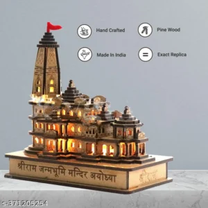 Ram Janambhoomi Mandir with Light 3D Model Temple, Shri Ram Mandir with Light